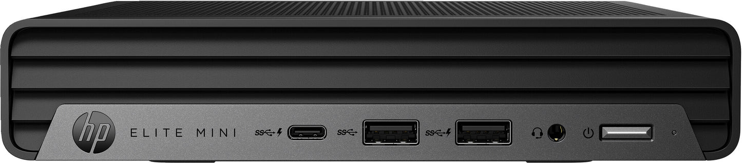 HP Elite 800 G9 Intel® Core™ i5 i5-14500T 16 GB DDR5-SDRAM 256 GB SSD Windows 11 Pro Mini PC Black