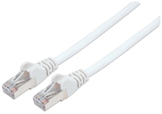 Intellinet Network Patch Cable, Cat6, 20m, White, Copper, S/FTP, LSOH / LSZH, PVC, RJ45, Gold Plated Contacts, Snagless, Booted, Lifetime Warranty