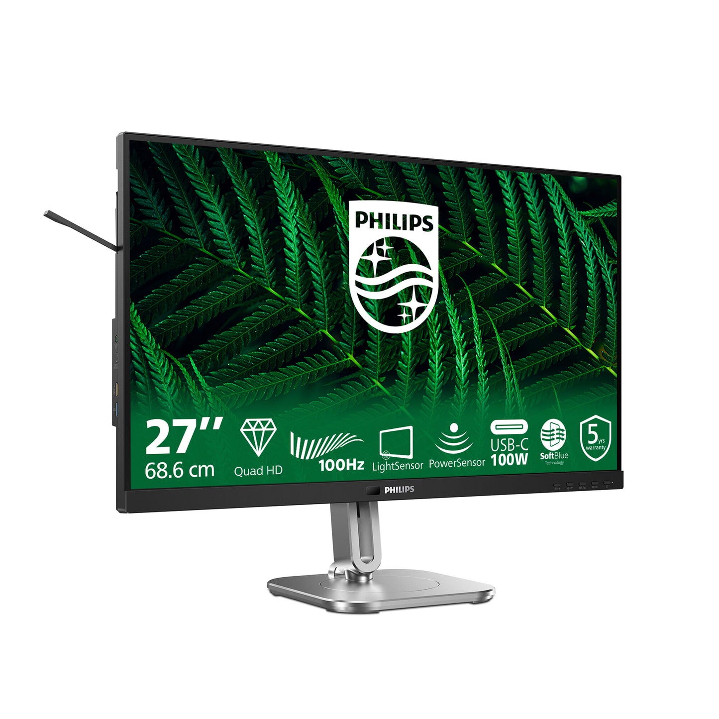 Philips 5000 series 27B2G5601/00 computer monitor 68.6 cm (27") 2560 x 1440 pixels Quad HD LCD Black