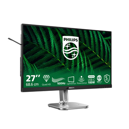 Philips 5000 series 27B2G5601/00 computer monitor 68.6 cm (27") 2560 x 1440 pixels Quad HD LCD Black