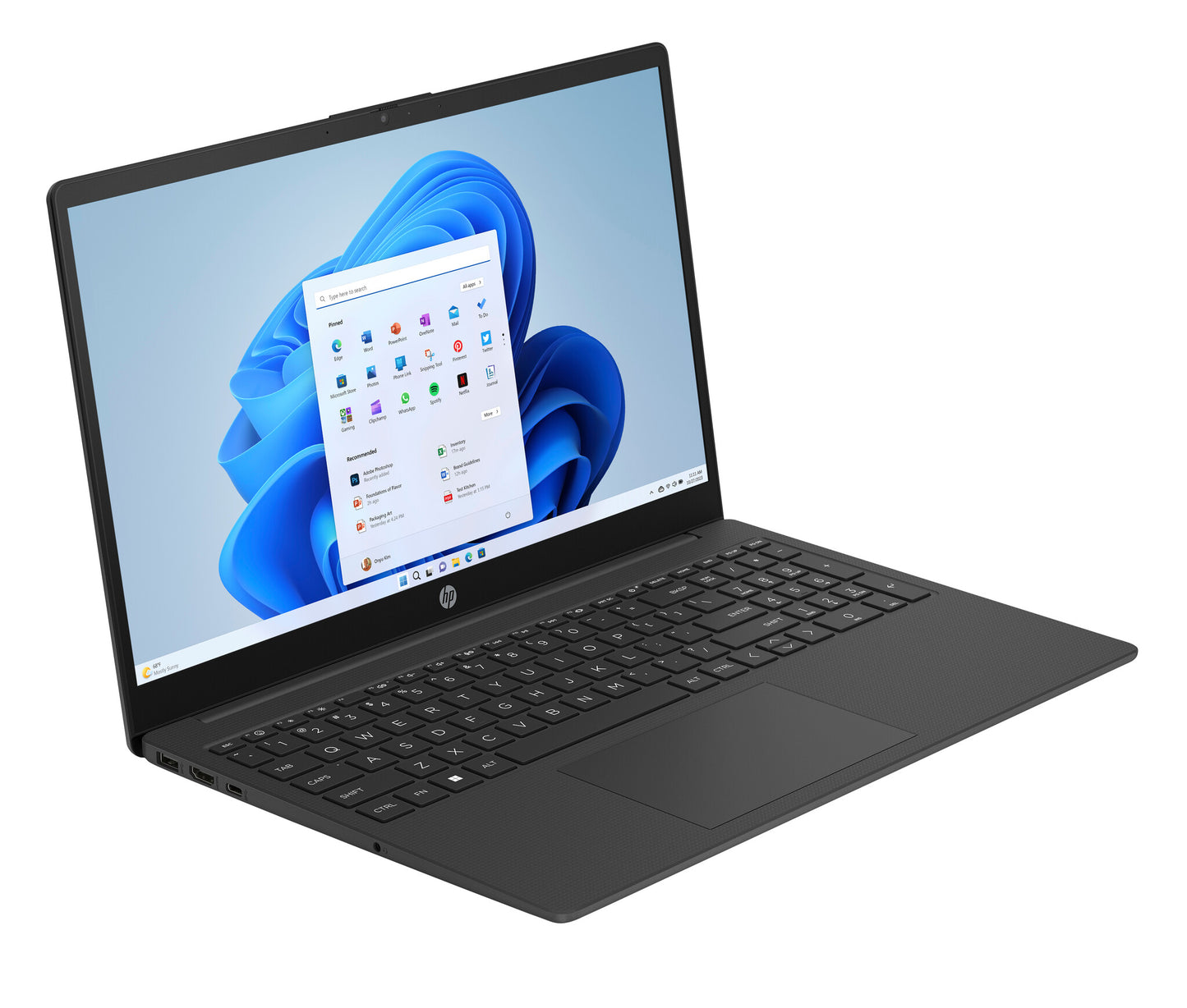 HP 15-fc0038na AMD Ryzen™ 3 7320U Laptop 39.6 cm (15.6") Full HD 8 GB LPDDR5-SDRAM 256 GB SSD Wi-Fi 6 (802.11ax) Windows 11 Home Black