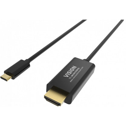 Vision TC 2MUSBCDP8K/BL DisplayPort cable 2 m USB Type-C Black
