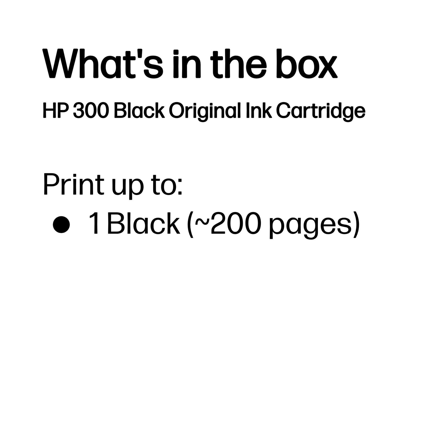 HP 300 Black Original Ink Cartridge