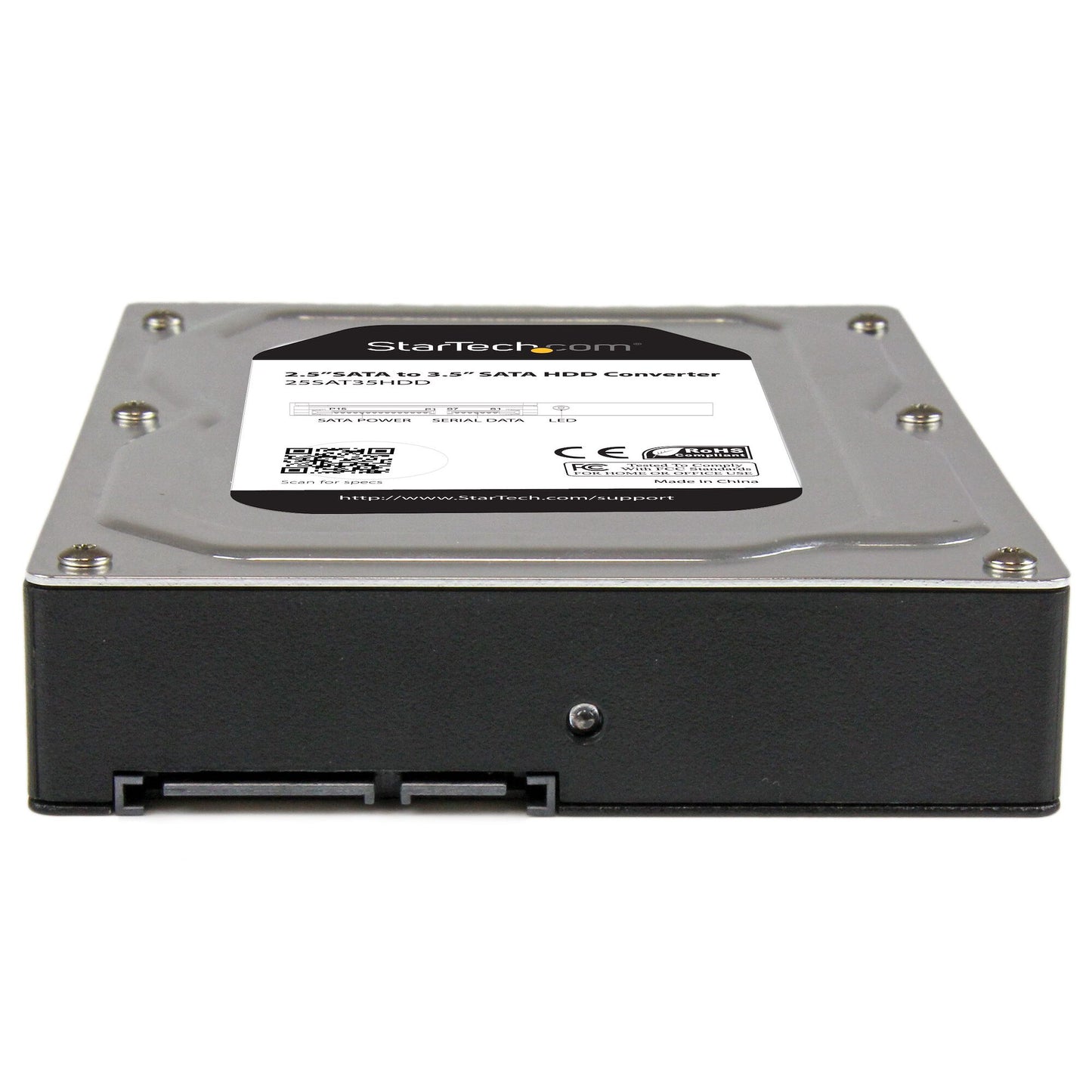 StarTech.com 2.5” to 3.5” SATA Aluminum Hard Drive Adapter Enclosure with SSD / HDD Height up to 12.5mm