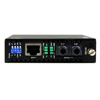 StarTech.com 10/100 Mbps Multi Mode Fiber Media Converter ST 2 km