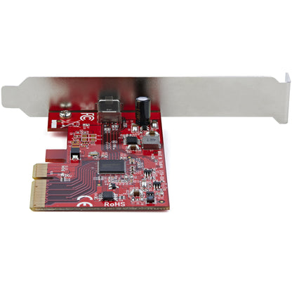 StarTech.com 1-Port USB 3.2 Gen 2x2 PCIe Card, USB-C 20Gbps SuperSpeed PCI Express 3.0 x4 Controller Card, USB Type-C Adapter Card, Data Only, Windows/macOS/Linux, TAA