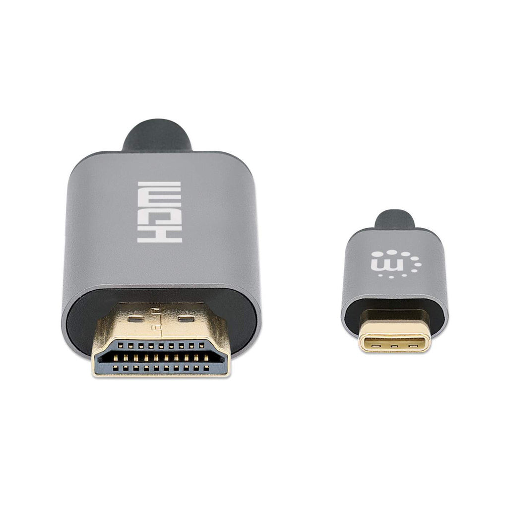 Manhattan USB-C to HDMI Cable, 4K@60Hz, 2m, Black, Three Year Warranty, Equivalent to CDP2HD2MBNL