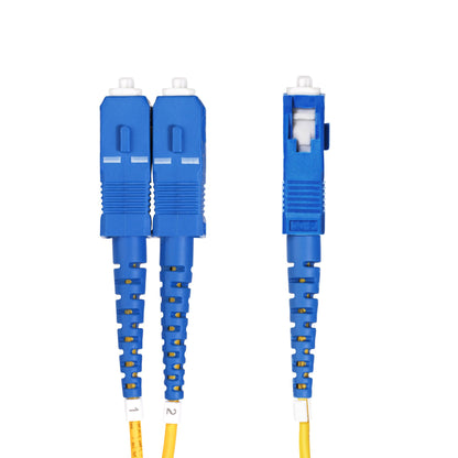 StarTech.com 15m (49.2ft) LC to SC (UPC) OS2 Single Mode Duplex Fiber Optic Cable, 9/125µm, 100G, Bend Insensitive, Low Insertion Loss - LSZH Fiber Jumper Cord