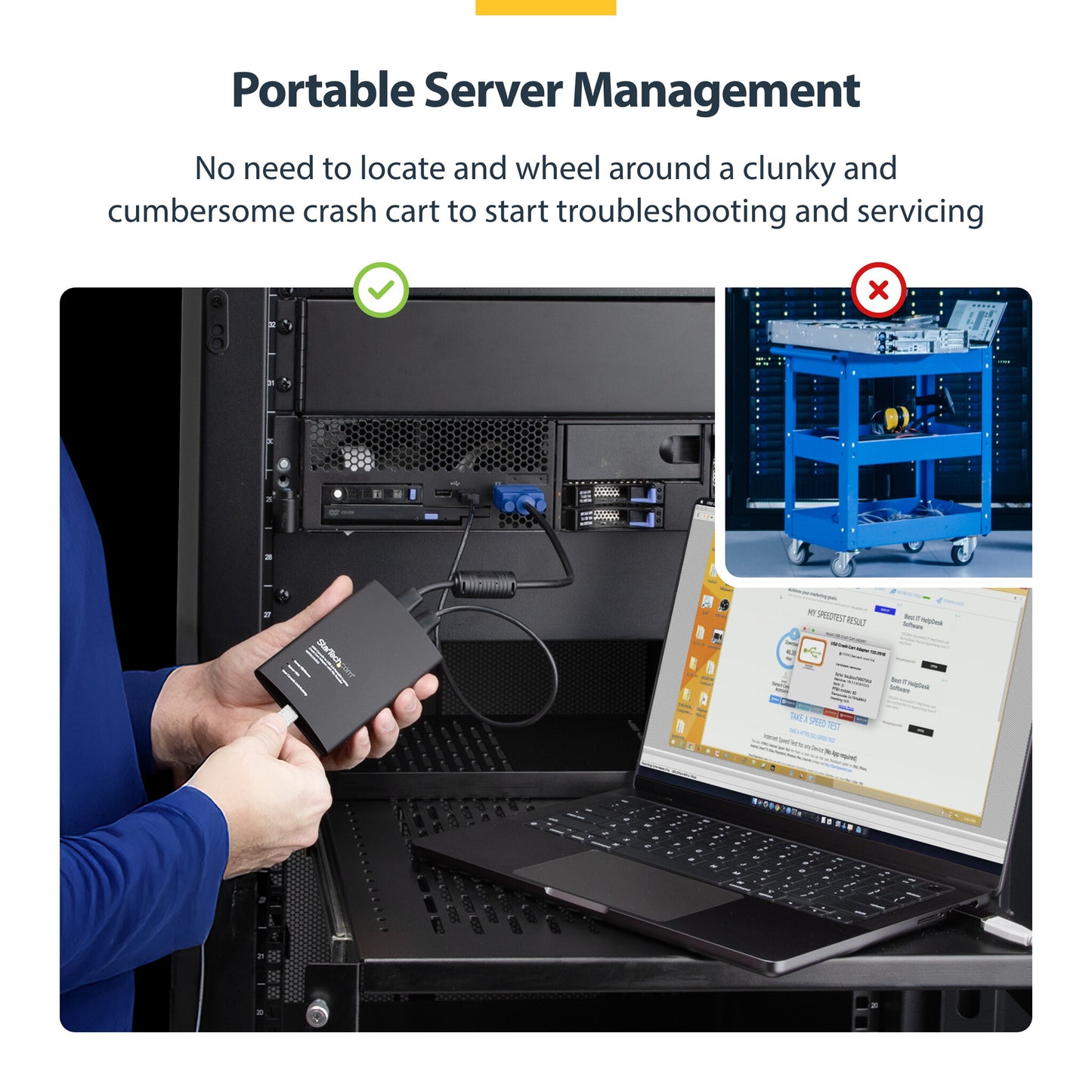 StarTech.com USB Crash Cart Adapter with File Transfer & Video Capture