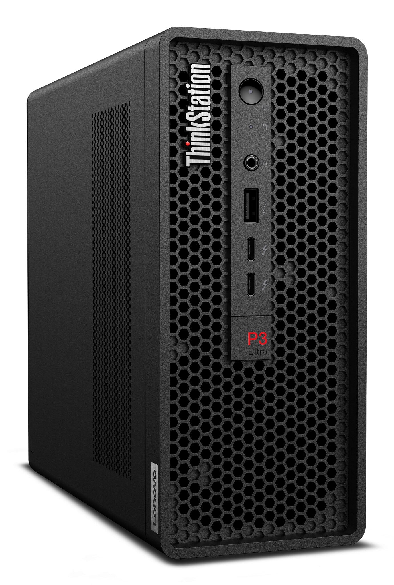 Lenovo ThinkStation P3 Ultra SFF Intel® Core™ i7 i7-14700 32 GB DDR5-SDRAM 512 GB SSD NVIDIA RTX A400 Windows 11 Pro Mini Tower Workstation Black