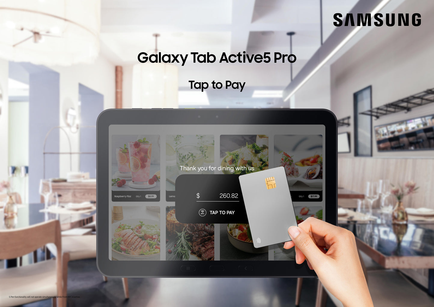 Samsung Galaxy Tab Active5 Pro Active5 Pro 5G Enterprise Edit Snapdragon LTE 256 GB 25.6 cm (10.1") 8 GB Wi-Fi 6 (802.11ax) Android 15 Green