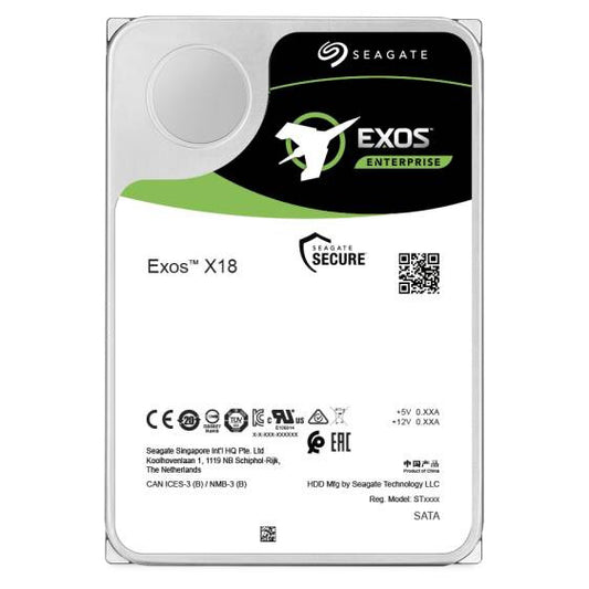 Seagate Enterprise ST18000NM000J internal hard drive, 18TB, 7200 RPM, 3.5-inch, Serial ATA III