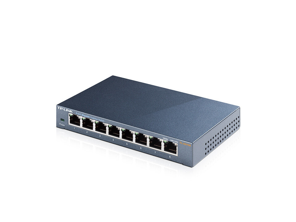 TP-Link TL-SG108 V3.0 Unmanaged Gigabit Ethernet (10/100/1000) Black