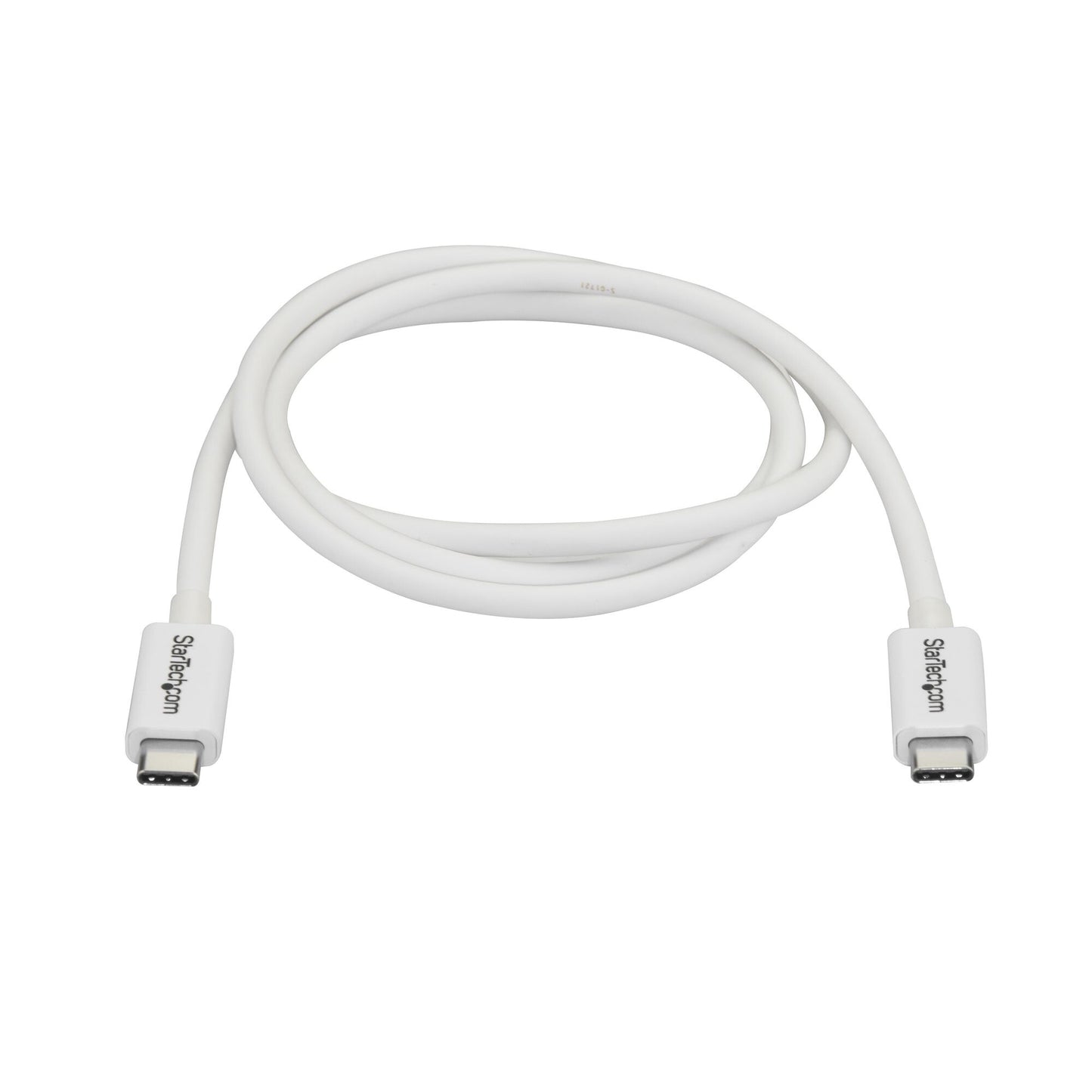 StarTech.com Thunderbolt 3 Cable - 20Gbps - 1m - White - Thunderbolt, USB, and DisplayPort Compatible