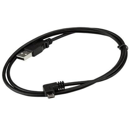 StarTech.com Micro-USB Charge-and-Sync Cable M/M - Right-Angle Micro-USB - 30/24 AWG - 1 m (3 ft.)