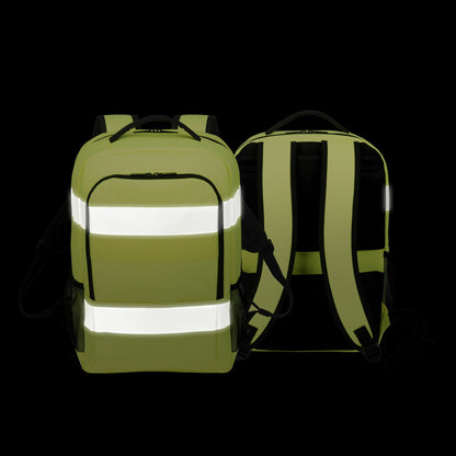 DICOTA P20471-17 backpack Rucksack Black, Grey, Yellow Recycled polyethylene terephthalate (rPET)