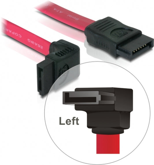 DeLOCK - 0.5m SATA cable Red