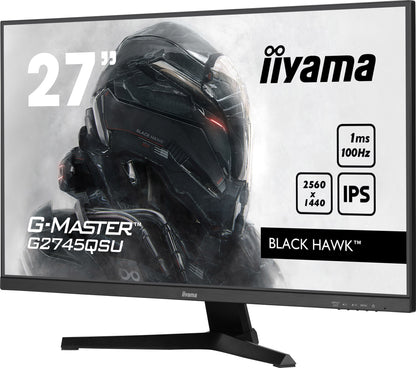 iiyama G-MASTER G2745QSU-B1 computer monitor 68.6 cm (27") 2560 x 1440 pixels Dual WQHD LED Black