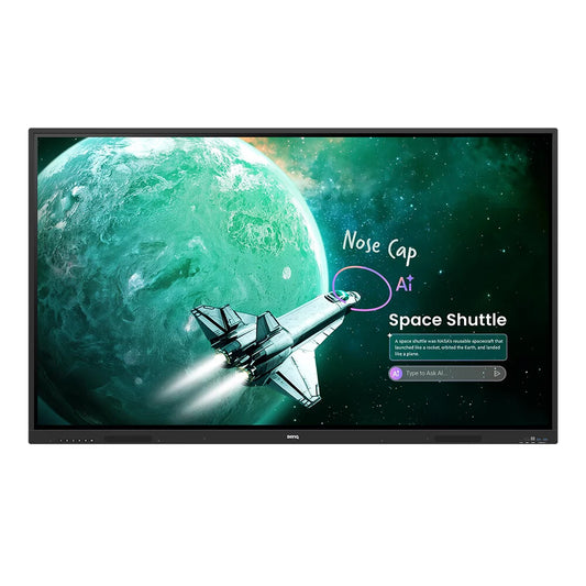 BenQ RE8605A interactive whiteboard 2.18 m (86") 3840 x 2160 pixels Touchscreen Black USB