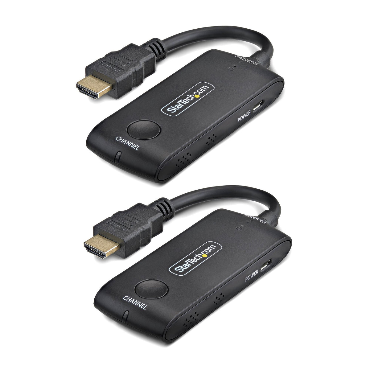 StarTech.com Wireless HDMI Extender for Meeting Rooms and Huddle Spaces, 4K 60Hz, 65ft Range, USB Powered, Plug-and-Play Transmitter and Receiver Kit