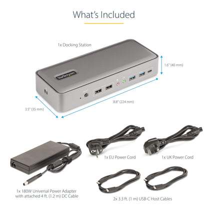 StarTech.com Dual-Laptop USB-C KVM Docking Station, Dual Monitor 4K 60Hz DisplayPort Dock, 5-Port USB Hub, GbE, 90W/45W Power Delivery to Two Laptops, Windows/Mac, 2-Host KVM Dock