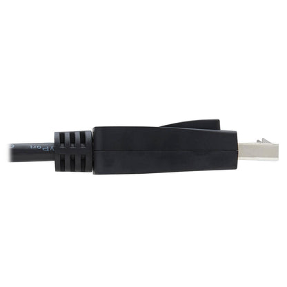 Tripp Lite P580-010-V4 DisplayPort 1.4 Cable with Latching Connectors, 8K (M/M), Black, 10 ft. (3.1m)