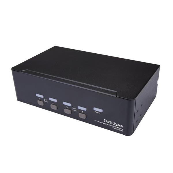 StarTech.com 4-Port Dual DisplayPort KVM Switch - 4K 60Hz