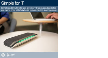 POLY Sync 40+ Microsoft Teams Certified USB-A USB-C Speakerphone +BT700 USB-A Adapter