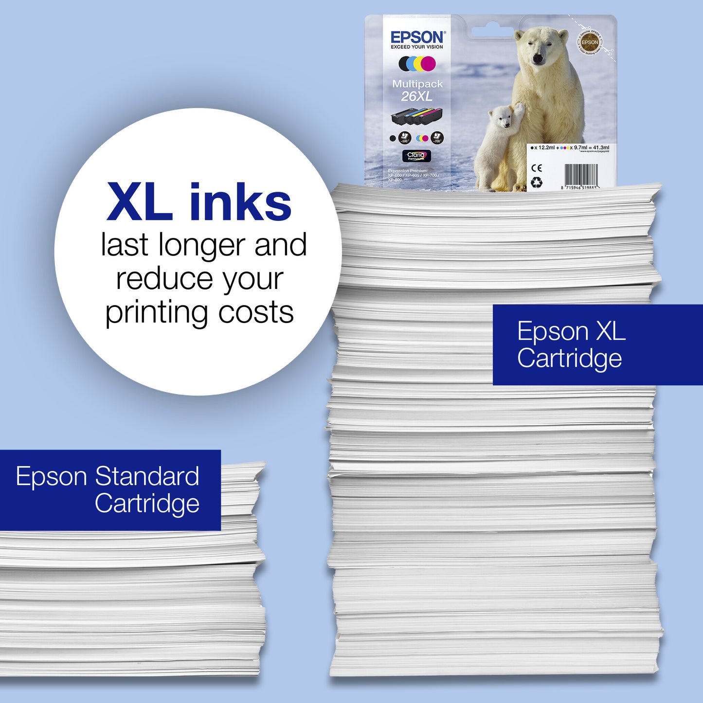 Epson Polar bear 26 Claria Premium Single Black Ink