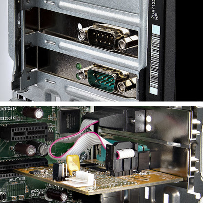 StarTech.com 2-Port PCI Express Serial Interface Card, Dual Port PCIe to RS232 (DB9) Serial Card, 16C1050 UART, Low/Full Profile Brackets, COM Retention, For Windows/Linux
