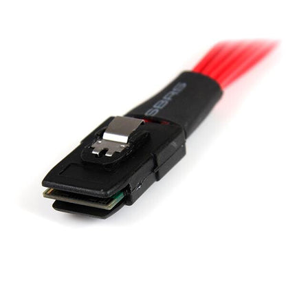 StarTech.com 1m Serial Attached SCSI SAS Cable - SFF-8087 to 4x Latching SATA