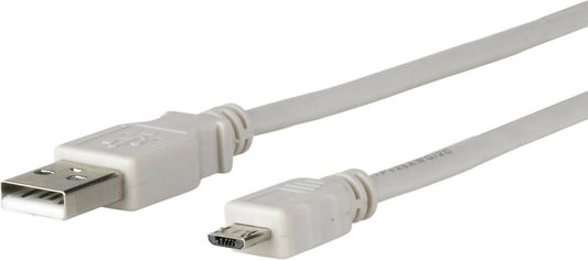 Microconnect USBABMICRO5G USB cable USB 2.0 5 m Micro-USB B USB A Grey