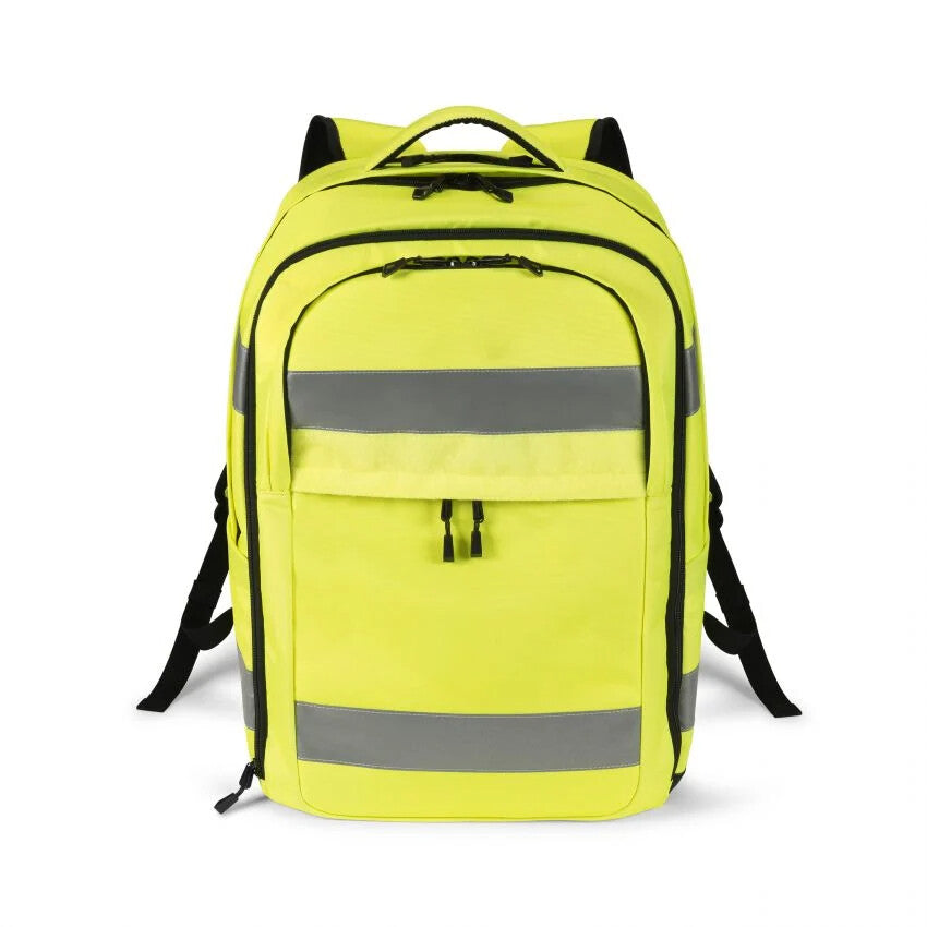 DICOTA Hi-Vis backpack Yellow Polyethylene terephthalate (PET), Thermoplastic polyurethane (TPU)