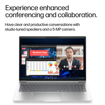 HP E37N4EA laptop 35.6 cm (14") Touchscreen WUXGA 16 GB LPDDR5x-SDRAM 512 GB SSD Wi-Fi 7 (802.11be) Windows 11 Pro AI PC Silver