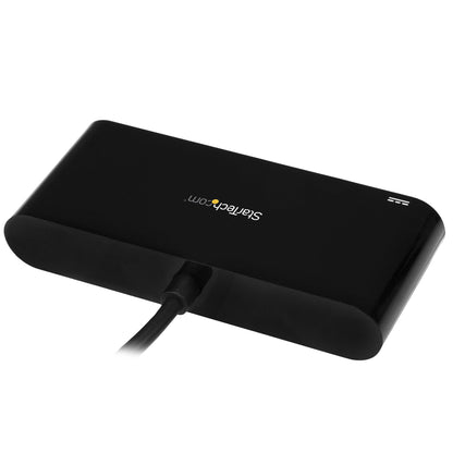 StarTech.com 3 Port USB-C Hub with Gigabit Ethernet & 60W Power Delivery Passthrough Laptop Charging - USB-C to 3x USB-A (USB 3.0 SuperSpeed 5Gbps) - USB 3.2 Gen 1 Type-C Adapter Hub