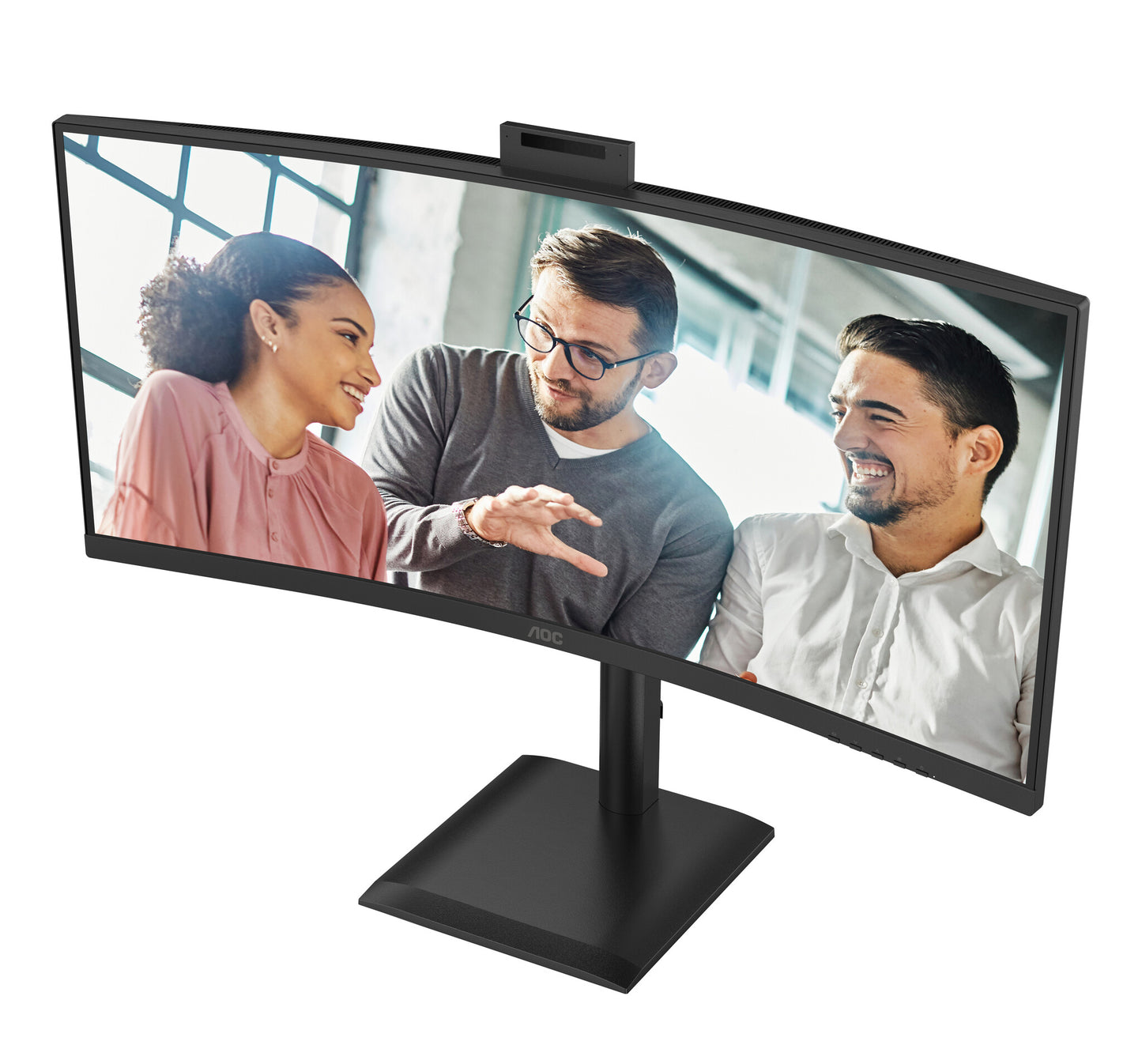 AOC E4 CU34E4CW computer monitor 86.4 cm (34") 3440 x 1440 pixels UltraWide Quad HD LED Black
