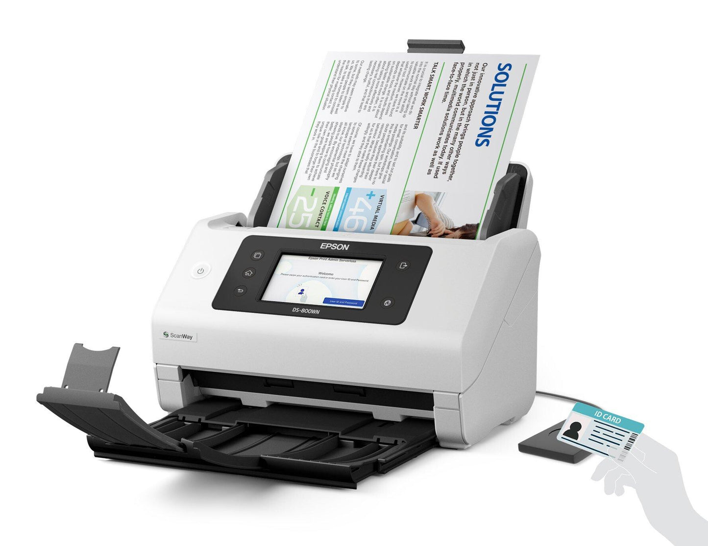 Epson WorkForce DS-800WN Sheet-fed scanner 600 x 600 DPI A4 White