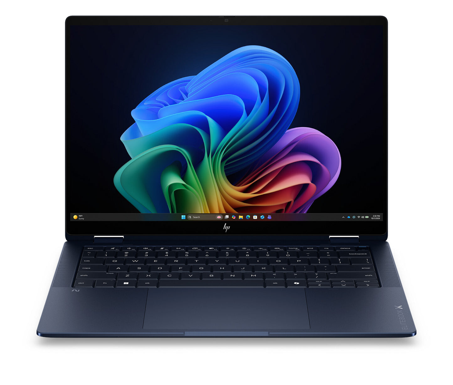 HP EliteBook X Flip G2i 14 inch Notebook Next Gen AI PC Wolf Pro Security Edition Copilot+ PC Intel Core Ultra 7 356H Hybrid (2-in-1) 35.6 cm (14") Touchscreen 3K 32 GB LPDDR5x-SDRAM 512 GB SSD Wi-Fi 7 (802.11be) Windows 11 Pro Blue