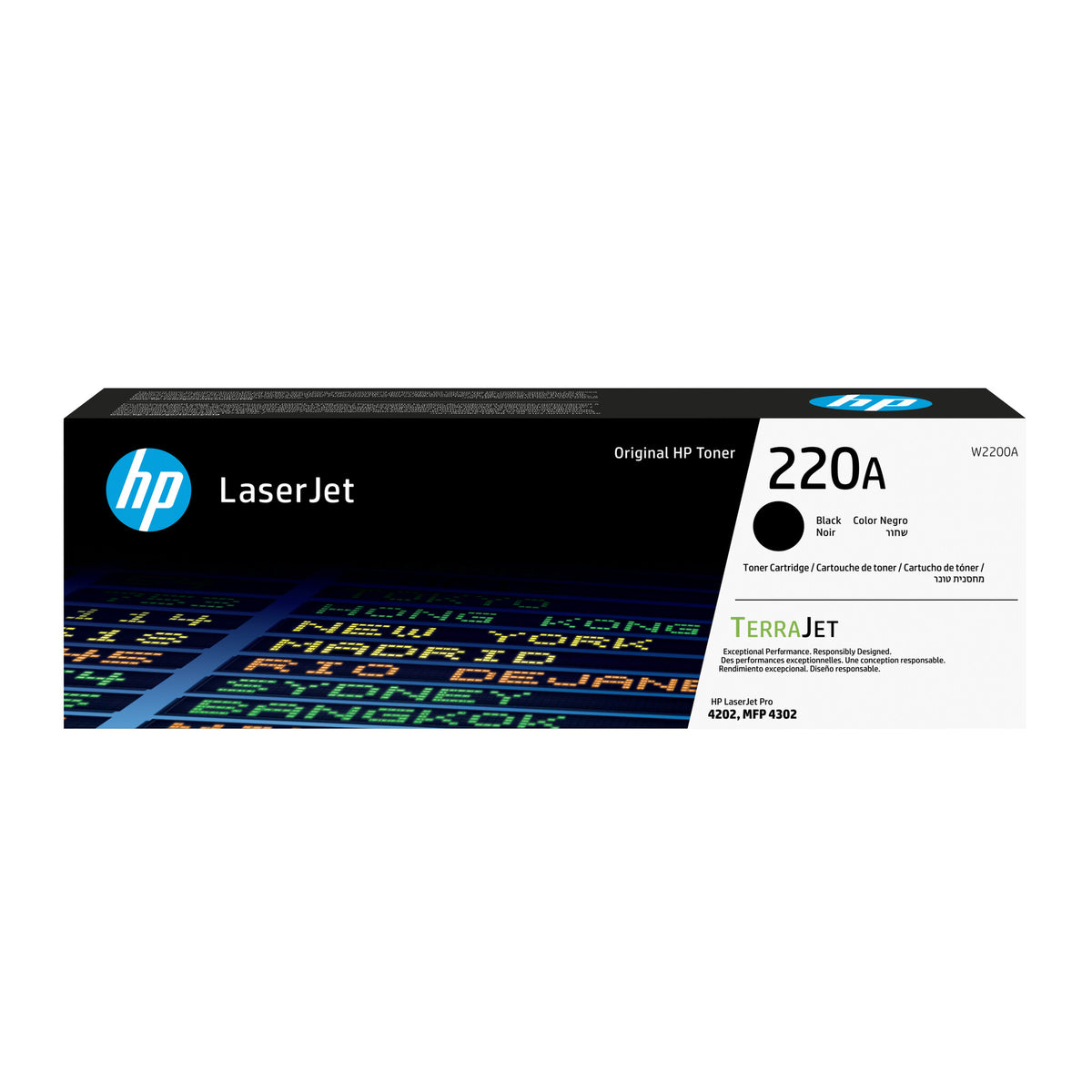 HP 220A black original LaserJet toner cartridge