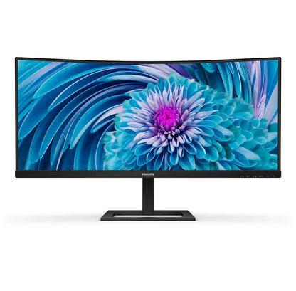 Philips E Line 346E2CUAE/00 computer monitor 86.4 cm (34") 3440 x 1440 pixels Wide Quad HD+ LCD Black