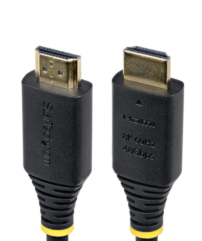 StarTech.com 50cm (1.6ft) Certified Ultra High Speed HDMI Cable, 8K 60Hz/4K 120Hz, HDMI 2.1 Cable with HDR10+ / eARC, 48Gbps, 8K HDMI Cord for Monitor/TV/Display, Flexible TPE Jacket