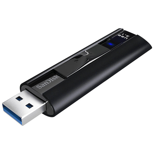 SanDisk Extreme Pro USB flash drive, 256GB, USB 3.2 Gen 1 (3.1 Gen 1), black