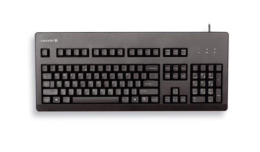 CHERRY G80-3000 BLACK SWITCH, Keyboard, Corded, Black, USB/PS2 (QWERTY - UK)