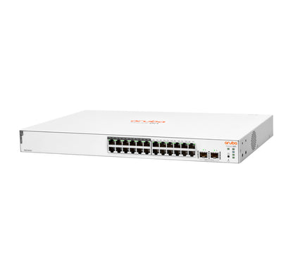 HPE Aruba Networking Aruba Instant On 1830 24G 12p Class4 PoE 2SFP 195W Managed L2 Gigabit Ethernet (10/100/1000) Power over Ethernet (PoE) 1U