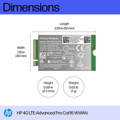 HP 4G LTE-Advanced Pro Cat16 WWAN Internal