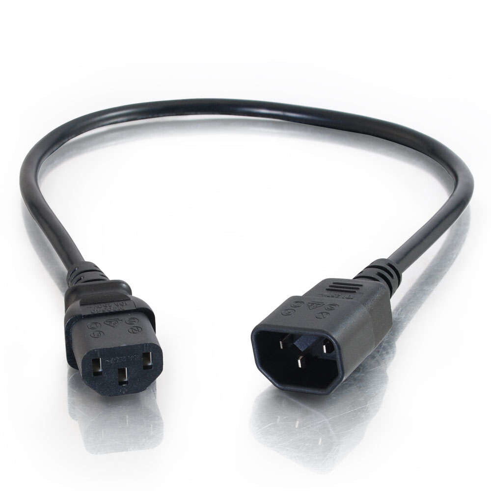 C2G 5m 16 AWG Computer Power Extension Cord (IEC320C13 to IEC320C14)