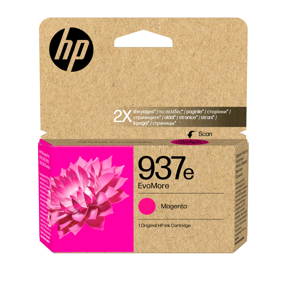 HP 937e EvoMore Magenta Original Ink Cartridge