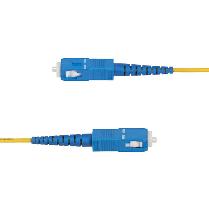 StarTech.com 1m (3.3ft) LC to SC (UPC) OS2 Single Mode Simplex Fiber Optic Cable, 9/125µm, 40G/100G, Bend Insensitive, Low Insertion Loss - LSZH Fiber Jumper Cord