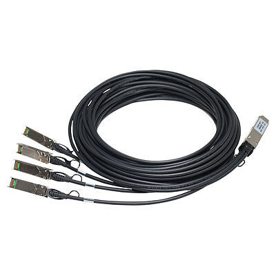 HPE X242 QSFP 4x10G SFP+ 3m DAC InfiniBand/fibre optic cable SFP+ Black