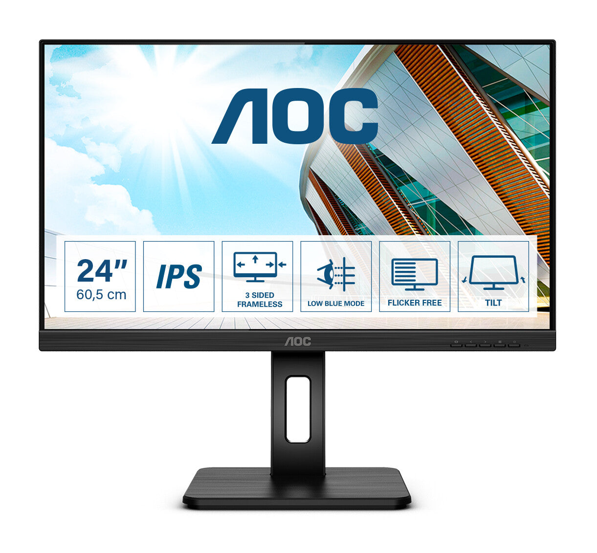 AOC P2 Q24P2Q computer monitor 60.5 cm (23.8") 2560 x 1440 pixels Quad HD LED Black